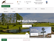 Tablet Screenshot of golfmladaboleslav.cz